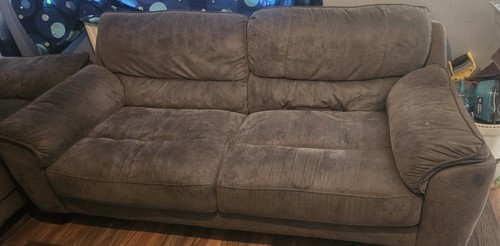 Faux suede grey - grey, seater