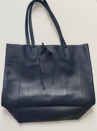 Navy blue soft italian - italian, genuine