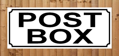 Post box sign - post,
