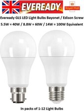 LED Light Bulbs Low Energy Saving Bayonet BC B22 / Edison Screw ES E27 GLS Bulb
