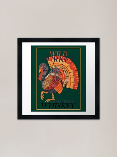 Wild turkey framed art - wild, print