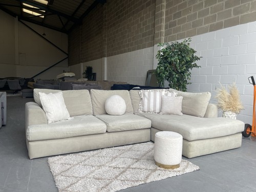 Next beige corner chaise sofa - next,