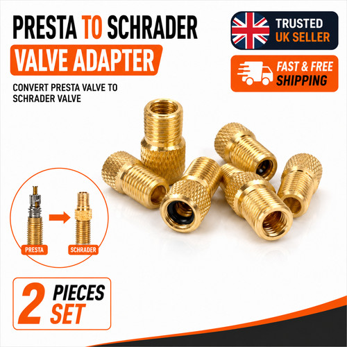 Brass adaptor presta to - brass,