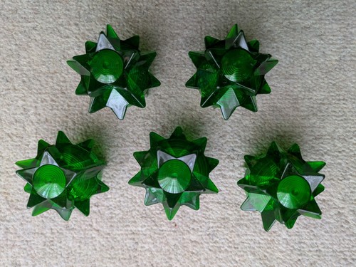 Green cabochon style - 5x, cabochon-style