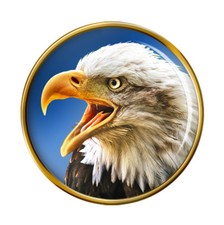 Bald Eagle Lapel Pin Badge