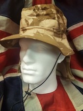 Desert Camouflage Bush Hat British Army Boonie Camo Sun Cap Military Surplus UK