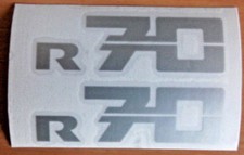 BMW R 70 sticker silver