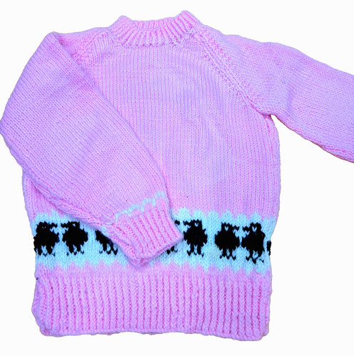 Hand knitted pink - knitted,, children's