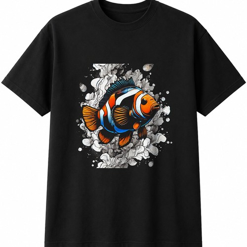 Clownfish tattoo mens - clownfish,