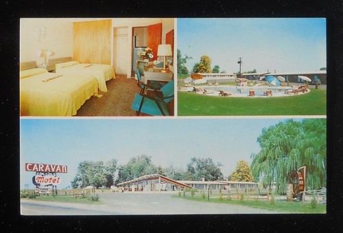 1950s caravan motel water - motel,