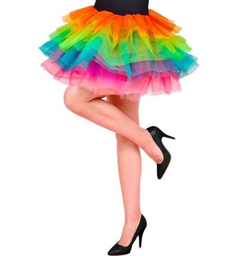 Rainbow tulle tutu skirt - tulle, adult