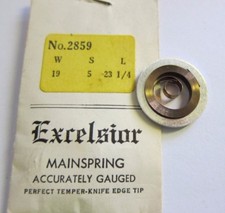 Excelsior clock mainspring nos - excelsior,