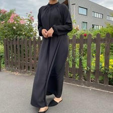 Womens Plain Black Abaya