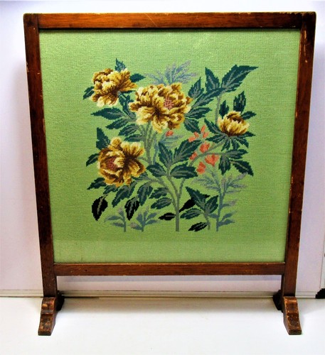 Vintage wooden glazed fire - vintage,