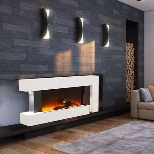 52inch white fireplace - white,