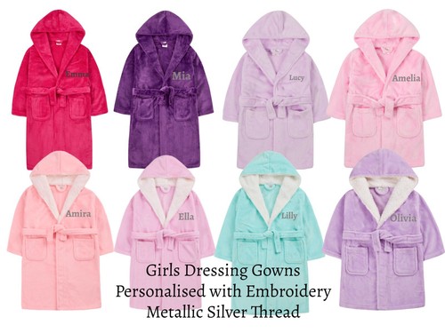 Girls dressing gown robe - girls,