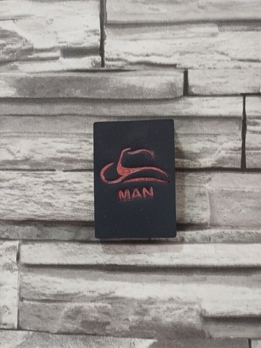 Man hat soap - man, stamp