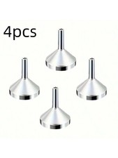 4X Small Metal Funnels Thin