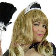 French Maid Hat Cap Maid Headpiece Headband Waitress Rocky Horror Fancy Dress UK