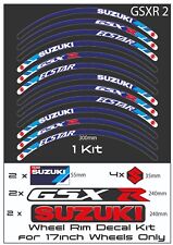SUZUKI GSXR  Motorcycle Wheel Rim Stickers Decals Stripes Kit.