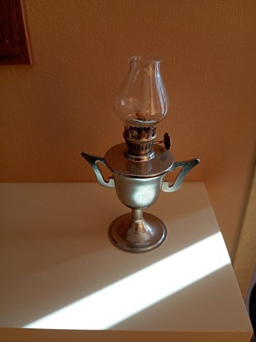 Vtg miniature metal trophy - vtg,