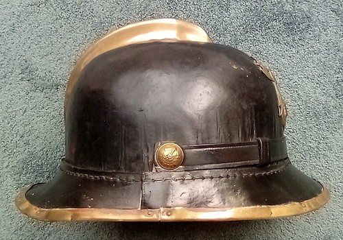Firemans helmet antique - firemans,
