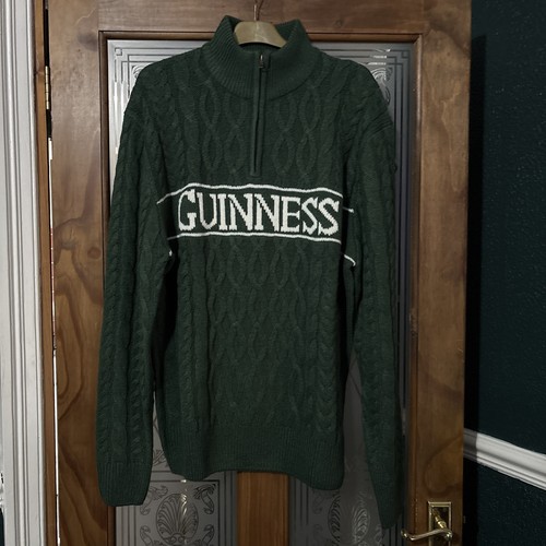 Guinness aran style zip - style, 1/4