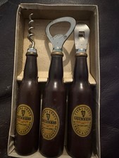Vintage Guinness Extra Stout Bottle Opener Corkscrew Set 3Piece Barware Gift Box