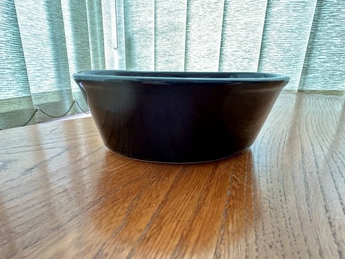 Pie dish black - ceramic,