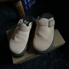 Dr Martens uk 4 light Pink suede Mule Zebzag