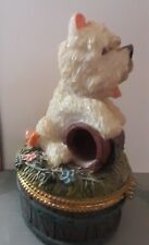 Tricket box                               west highland terrier ornament 