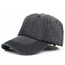 Jeans Washed Denim Baseball