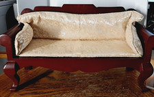 Wood Couch For Dolls 17'' L