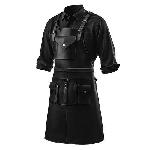 Black cowhide full grain - black,