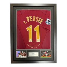 Robin van Persie signed shirt FRAMED ACG JERSEY PROOF Arsenal 05-06 Henry