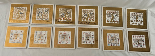 Vtg 1960 ceramic tiles - ceramic,