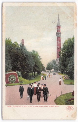 1906 detroit water works - water,