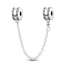 Double Rainbow Crystal Clip