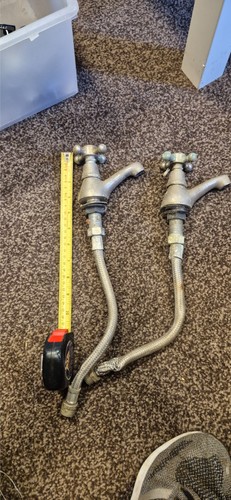 Vintage hot cold bath taps - cold,