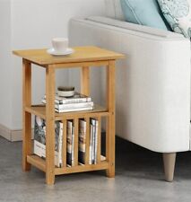 Small Side Table, Oak Veneer Magazine Rack, Wooden Coffee/End Table, Lamp Stand