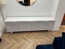 BDI Align 7479 Satin White TV Cabinet - Ex-Demo (Assembled and Free Delivery)