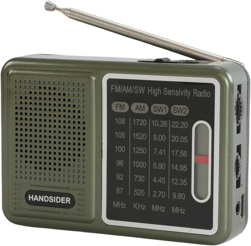 Transistor radio with - sw,