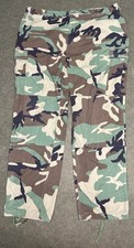 GENUINE US ARMY M81 WOODLAND CAMOUFLAGE BDU RIPSTOP COMBAT TROUSERS. XL-REGULAR.