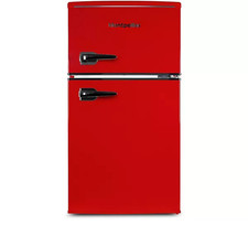 MONTPELLIER Retro MAB2035ER 80/20 Undercounter Fridge Freezer - Red - REFURB-B