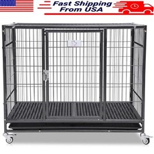 Stackable heavy duty dog - stackable, cage