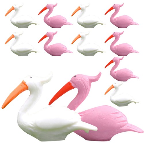12pcs reusable flamingo statue - reusable,