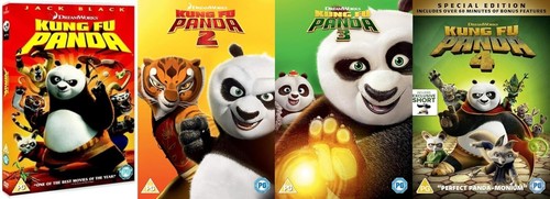 Dvd kung panda quadrilogy - fu,