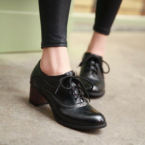 Ladies brogues round toe - ladies,