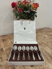 Arthur Price - Dubarry - Set of 6 Boxed EPNS A1 Silver Plate Teaspoons - 13.5cm