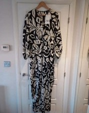 Zara Black White Satin Silky